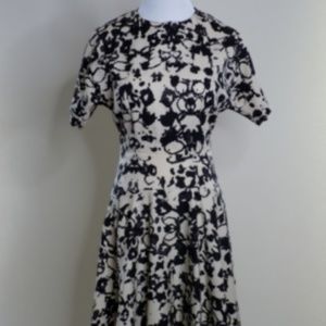 YSL Yves Saint Laurent abstract print dress